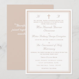 The Refined Catholic Wedding Inbjudningar