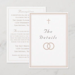 The Refined Catholic Wedding Tilläggskort