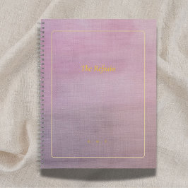 The Refrain | Personalized Mauve Poem Notebook