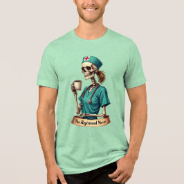 The Registered Nurse Skeleton – Coffee & Care T Shirt