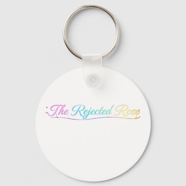 The Rejected Rose: Official Rainbow Logo Keychain Nyckelring (Framsida)