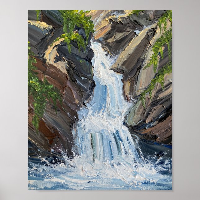 The Relentless Descent: A Textural Study Poster (Framsidan)