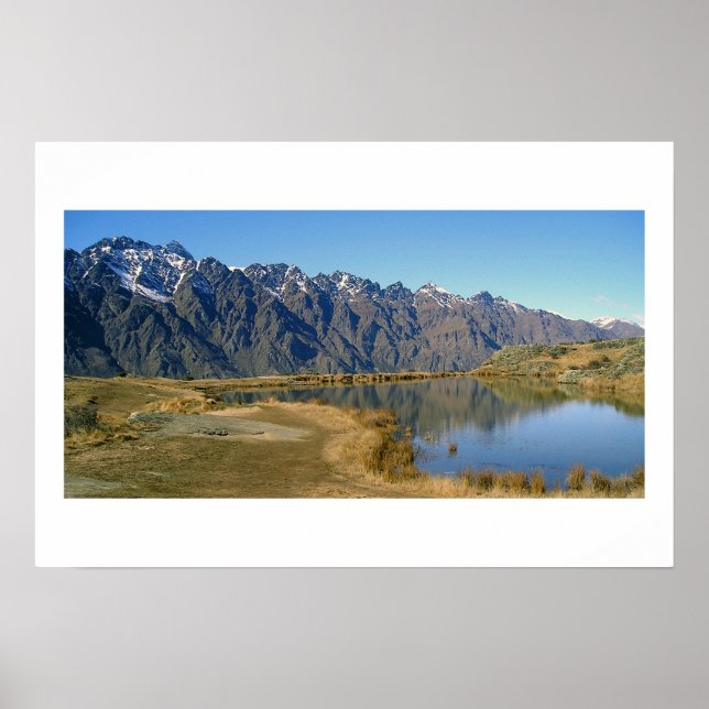 The Remarkables, Queenstown, Nya Zeeland Poster (Framsidan)