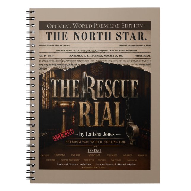 The Rescue Trial World Premiere Vintage Anteckningsbok (Framsidan)