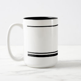 The Reset 2026 Minimal Black & White Two-Tone Två-Tonad Mugg