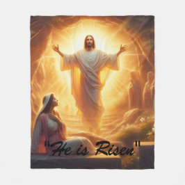 The Resurrection Light: Jesus Christ Rises Fleecefilt