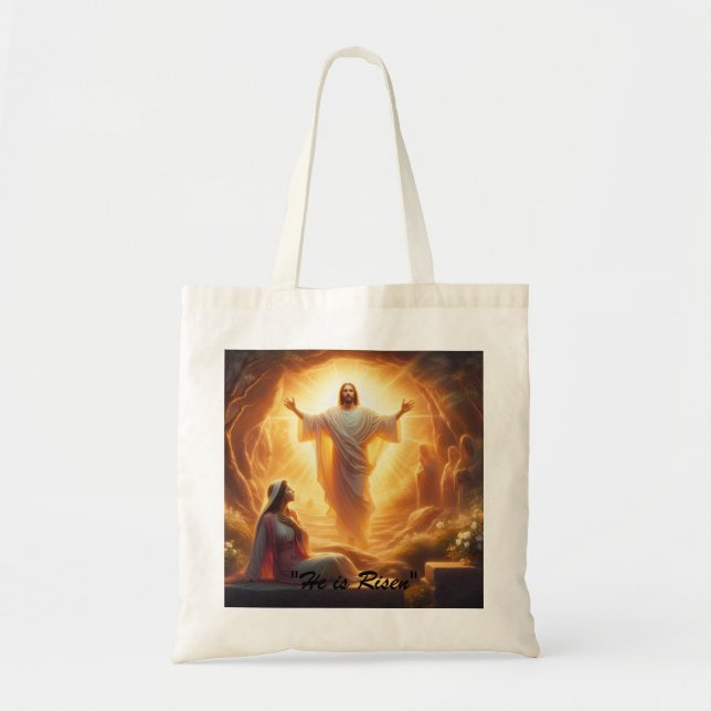 The Resurrection Light: Jesus Christ Rises Tygkasse (Framsidan)