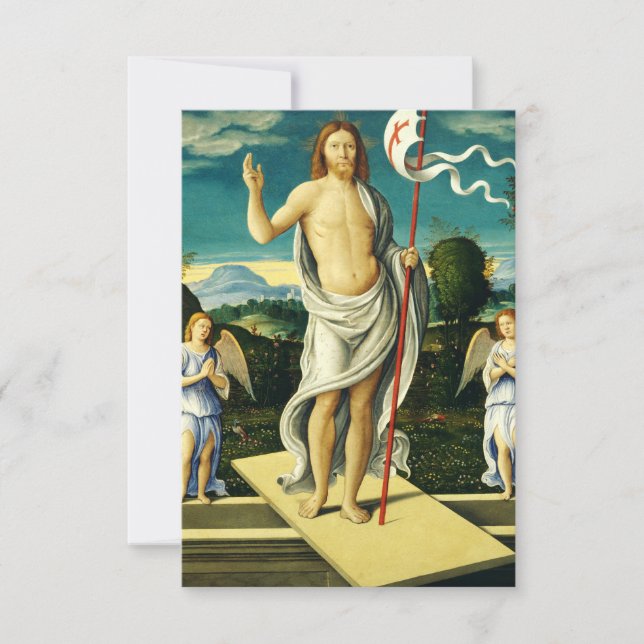 The Resurrection of Jesus Holy Card Tack Kort (Framsida)