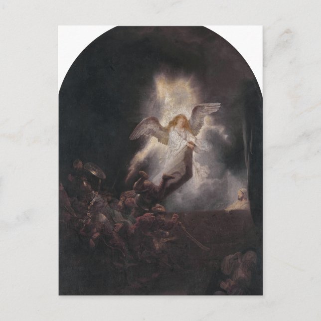 The Resurrection, Passion Cycle by Rembrandt Postc Vykort (Framsida)