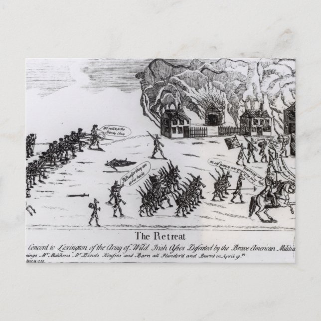 The Retreat, publicerad 1775 Vykort (Framsida)