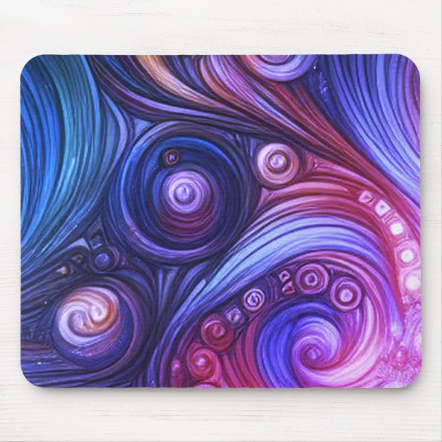 The Retro Purple Paisley Laptop, Desktop Computer Musmatta (Framsidan)