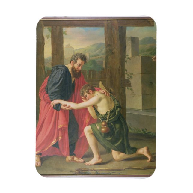 The Return of the Prodigal Son, 1823 (oil in canva Magnet (Vertikal)