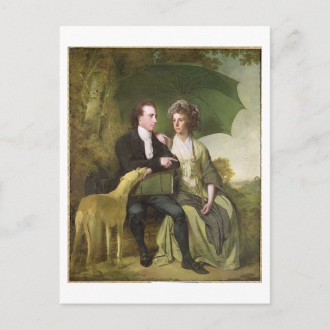 The Rev. and Thomas Gisborne, Yoxhall Lodge Vykort (Framsida)