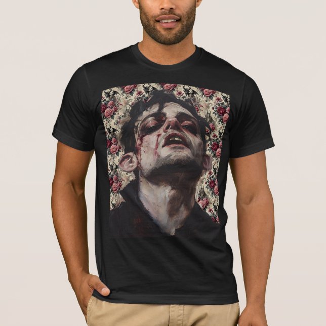 The Revenant – Baroque Floral Gothic T-Shirt (Framsida)
