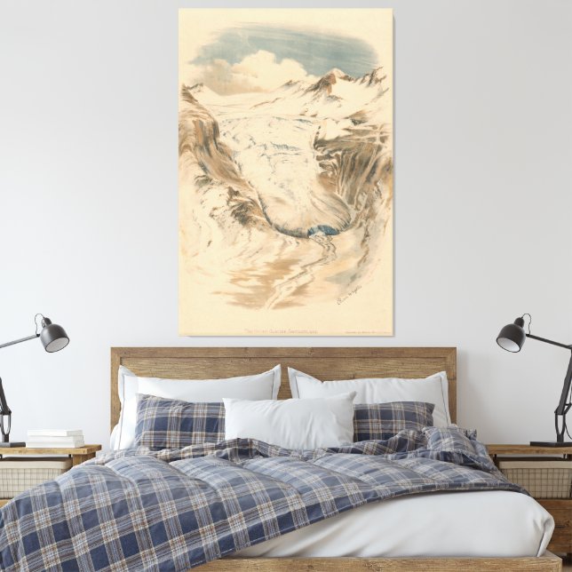 The Rhone Glacier. Switzerland Canvastryck (Insitu (sovrum))