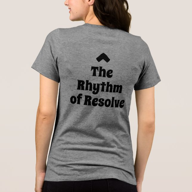 The Rhythm of Resolve T-shirt för medveten livssti (Baksida)