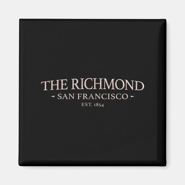The Richmond San Francisco - Enkla Richmond Distr Magnet (Framsidan)