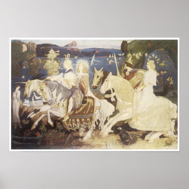 The Riders of the Sidhe, 1911 Poster (Framsidan)