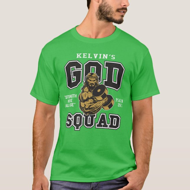 The Righteous Gemstones Kelvins God Squad T Shirt (Framsida)