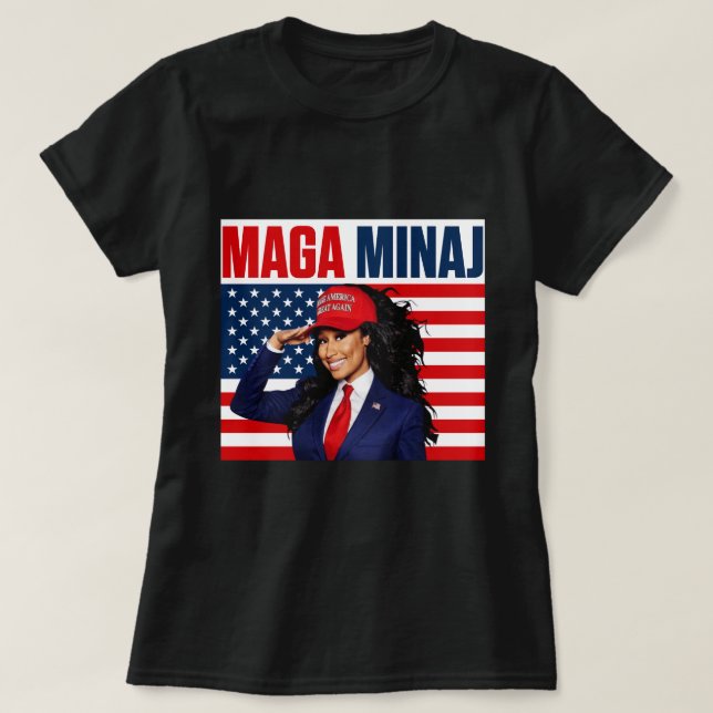 The Rise Of  Maga Minaj And Trump T Shirt (Design framsida)