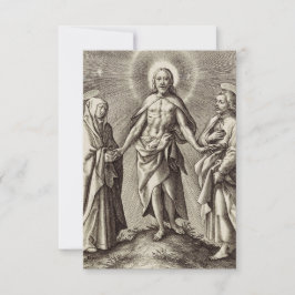 The Risen Christ on the Hill Holy Card Tack Kort