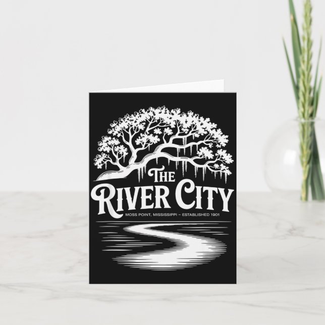 The River City Moss Int Live Oak Est. 1901  Kort (Framsida)