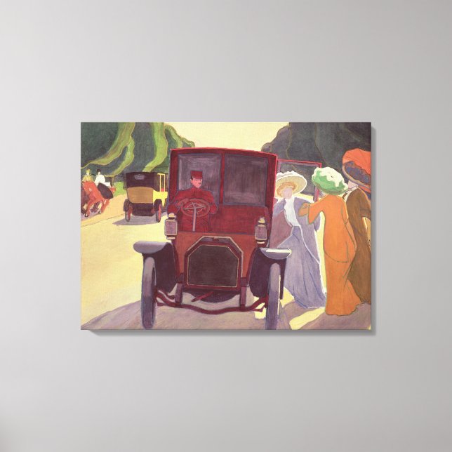 The Road with Acacias, 1908 Canvastryck (Framsida)