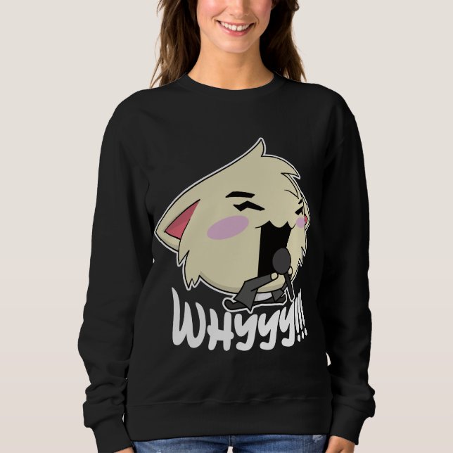 The Rock Star Cat - Whyyyyy T Shirt (Framsida)
