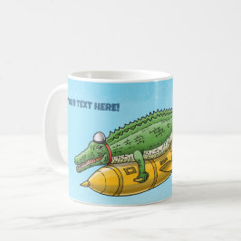 The Rocket Crocodile Kaffemugg