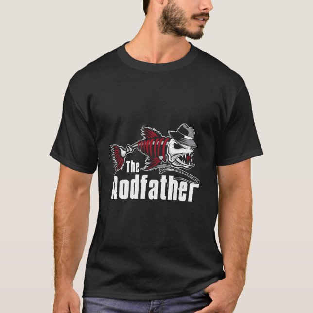 The Rodfather Fishing T Shirt (Framsida)