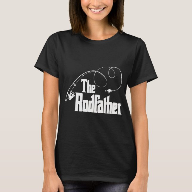 The Rodfather Fiskeparodi  T Shirt (Framsida)