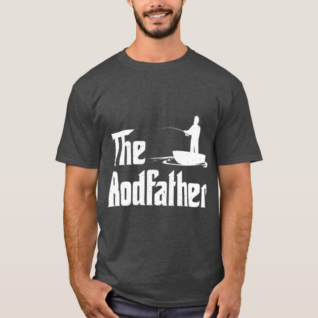 The Rodfather Funny Fishing for Fisherman Gift T Shirt (Framsida)