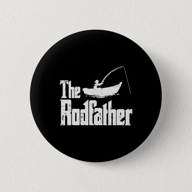 The Rodfather Kul Fiskefar Fars Dag Film Pappap pu Knapp (Framsida)