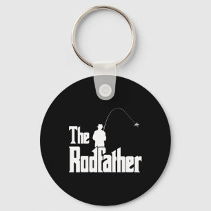 The Rodfather Rolig Fiskare T Tröja Hav Nyckelring