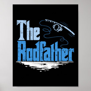 The Rodfather Rolig Fiskeparodi Poster