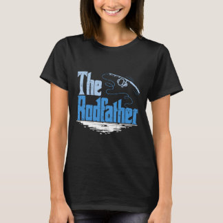 The Rodfather Rolig Fiskeparodi T Shirt