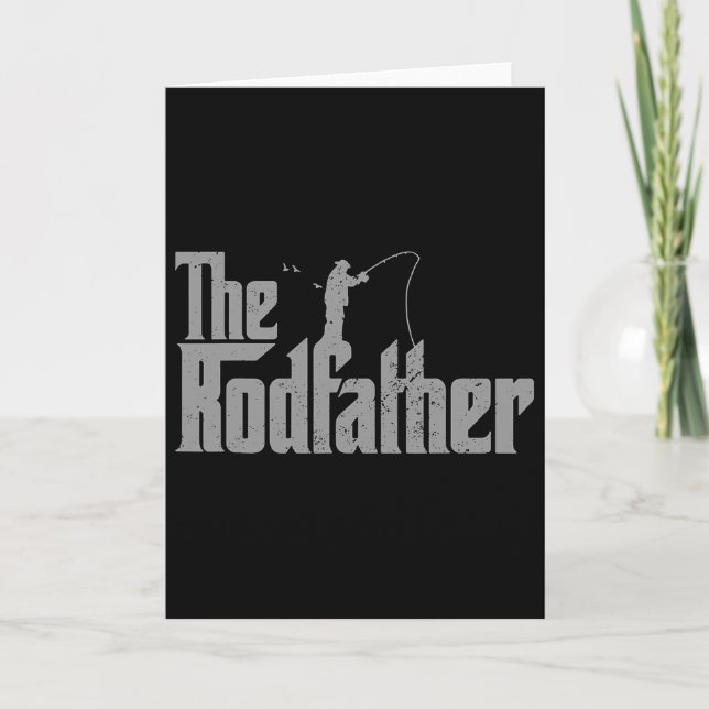 The Rodfather Roligt Fiskeläskare Stång Fisk Pappa Kort (Framsida)