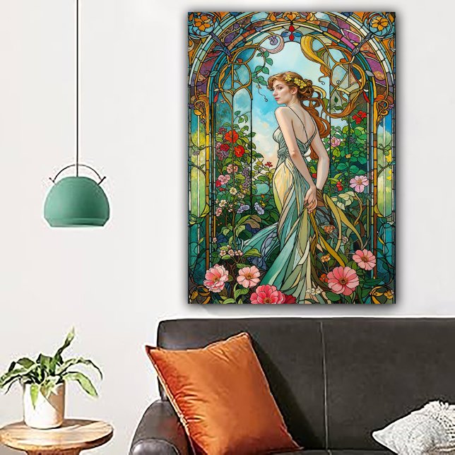 The Romantic Vine Art Nouveau Feminine Poster (Skapare uppladdad)