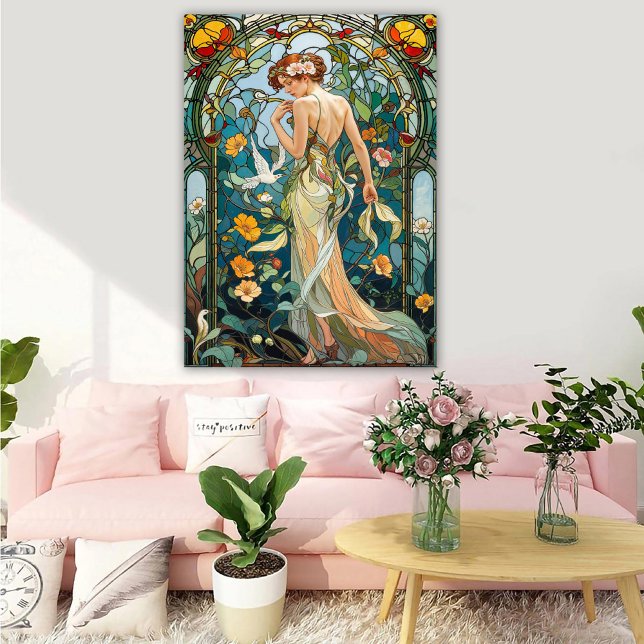 The Romantic Vine Art Nouveau Feminine Poster (Skapare uppladdad)