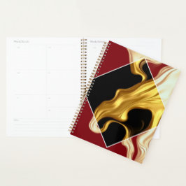 The Royal Flow Planner: Regal Crimson & Gold QR