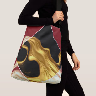 The Royal Flow: Regalt Crimson & Guld Lyx Achemp Axelväska