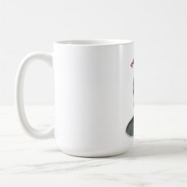 The Royal Gaze - Indisk drottning Linjekonst Kaffemugg (Vänster)