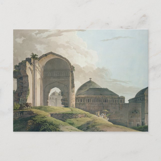 The Ruins of the Palace at Madurai, 1798 Vykort (Framsida)