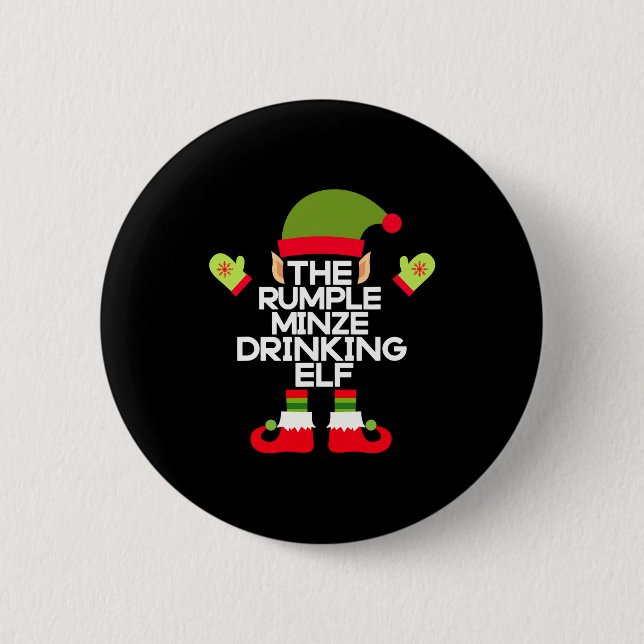 The Rumple Minze Drinking Elf Funny Whiskey  Knapp (Framsida)