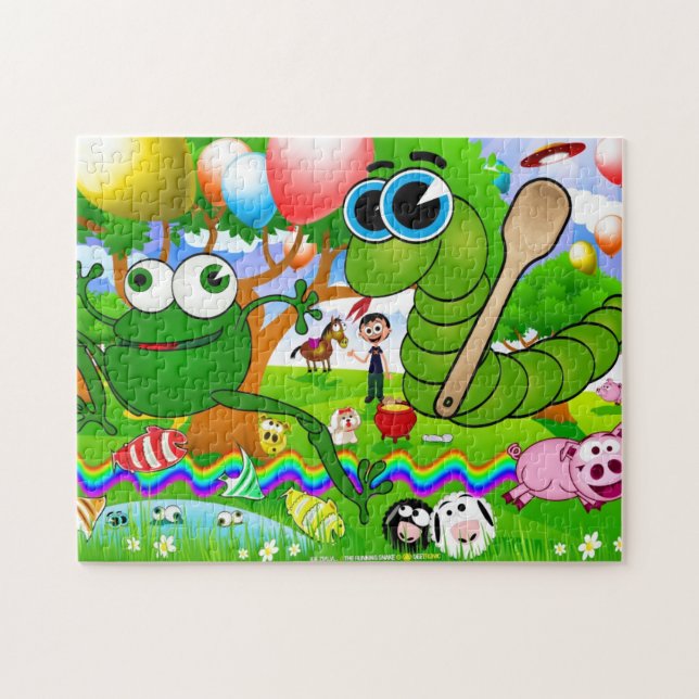 The Running Snake (Ide Zmija) Pussel (Horisontell)