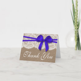 The Rustic Blue Bow Wedding Collection översätts t Tack Kort