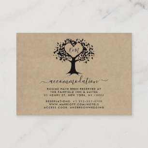 The Rustic Heart Tree Bröllopssamling Tilläggskort