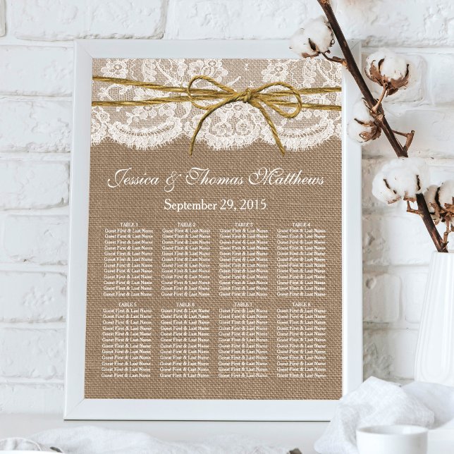 The Rustic Twine Bow Bröllopssamling Poster (Skapare uppladdad)