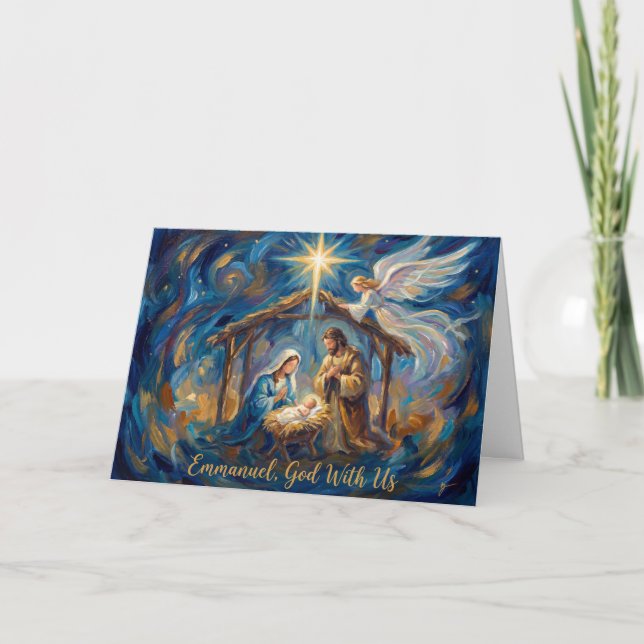 The Sacred Arrival Christmas Card Kort (Framsida)