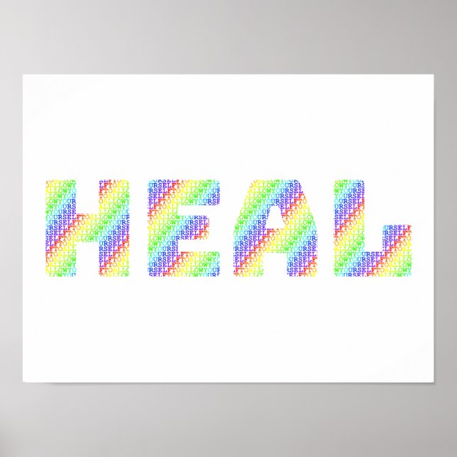 The Sacred Permission: Allow Yourself to HEAL Rain Poster (Framsidan)